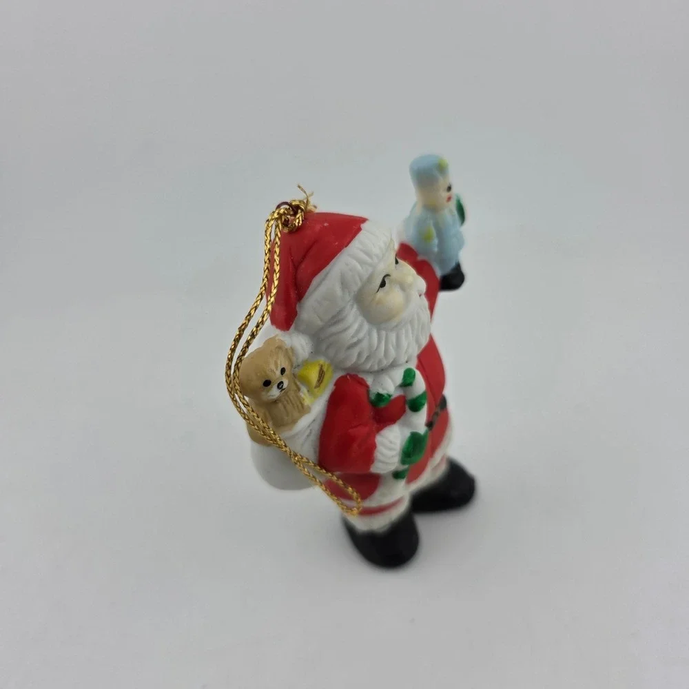 CITGO Vintage‎ Christmas Ornaments 5pc 1992-1993 7-Eleven Penguin Bear Santa Mix